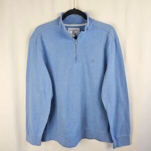 Southern Tide Skipjack Quarter Zip Pullover Blue XL Coastal Prep Golf